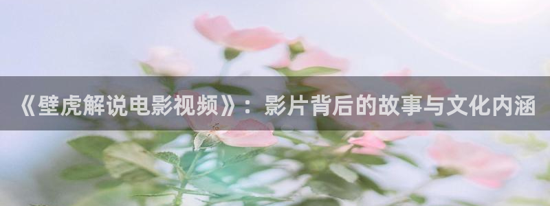 樱桃的照片：《壁虎解说电影视频》：影片背后的故事与文化内涵