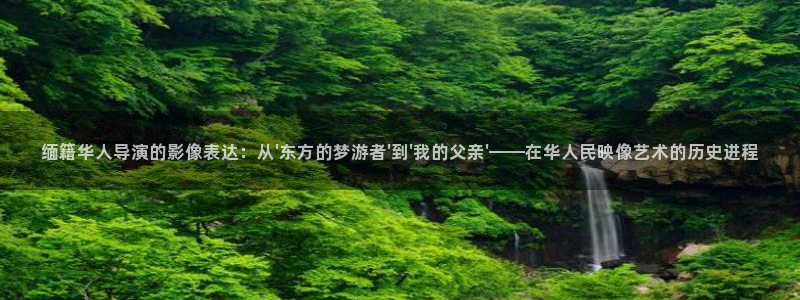 樱桃视频17：缅籍华人导演的影像表达：从\'东方的梦游者\'到\'我的父亲\'——在华人民映像艺术的历史进程